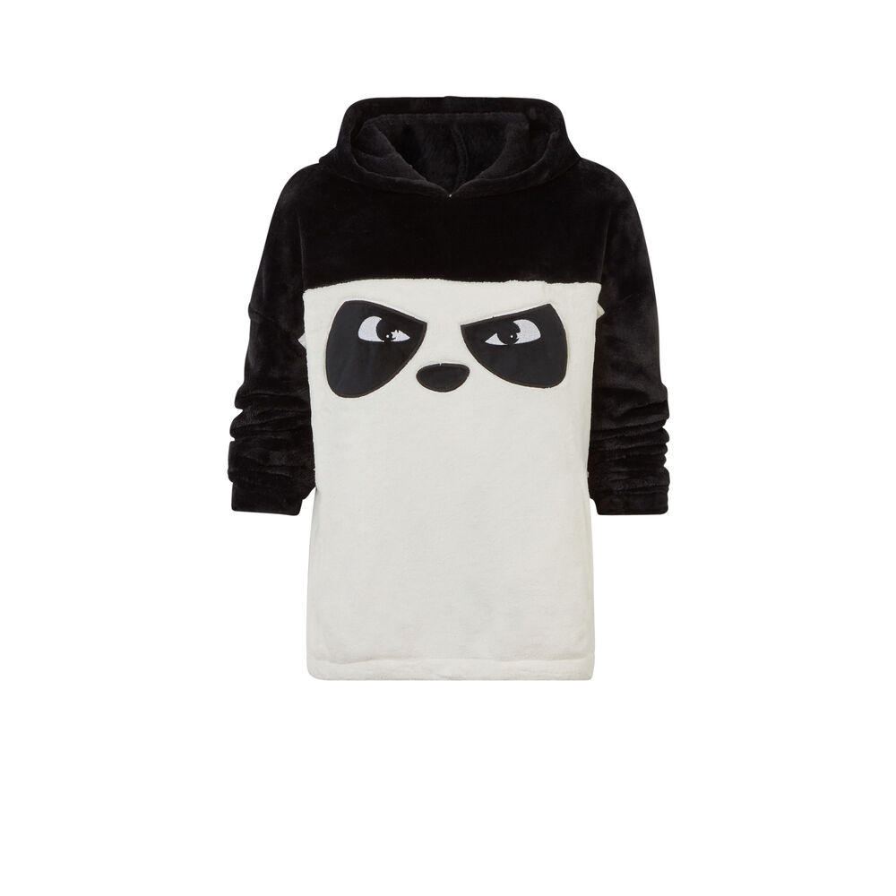 Polar z pandą z napisem grumpy panda - kolor czarny czarny.