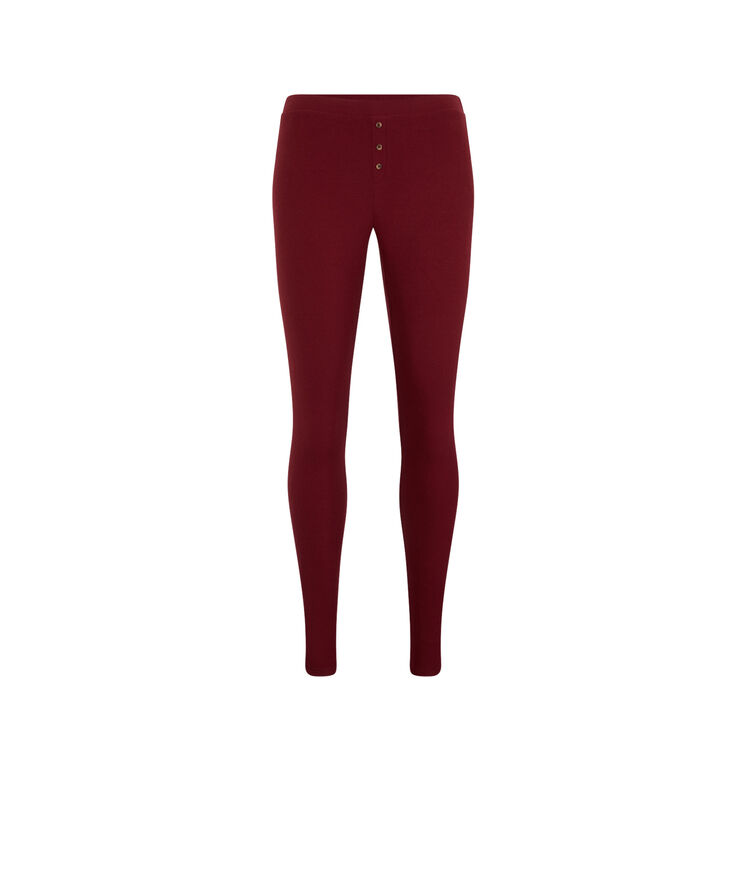 Plain leggings - burgundy burgundy.