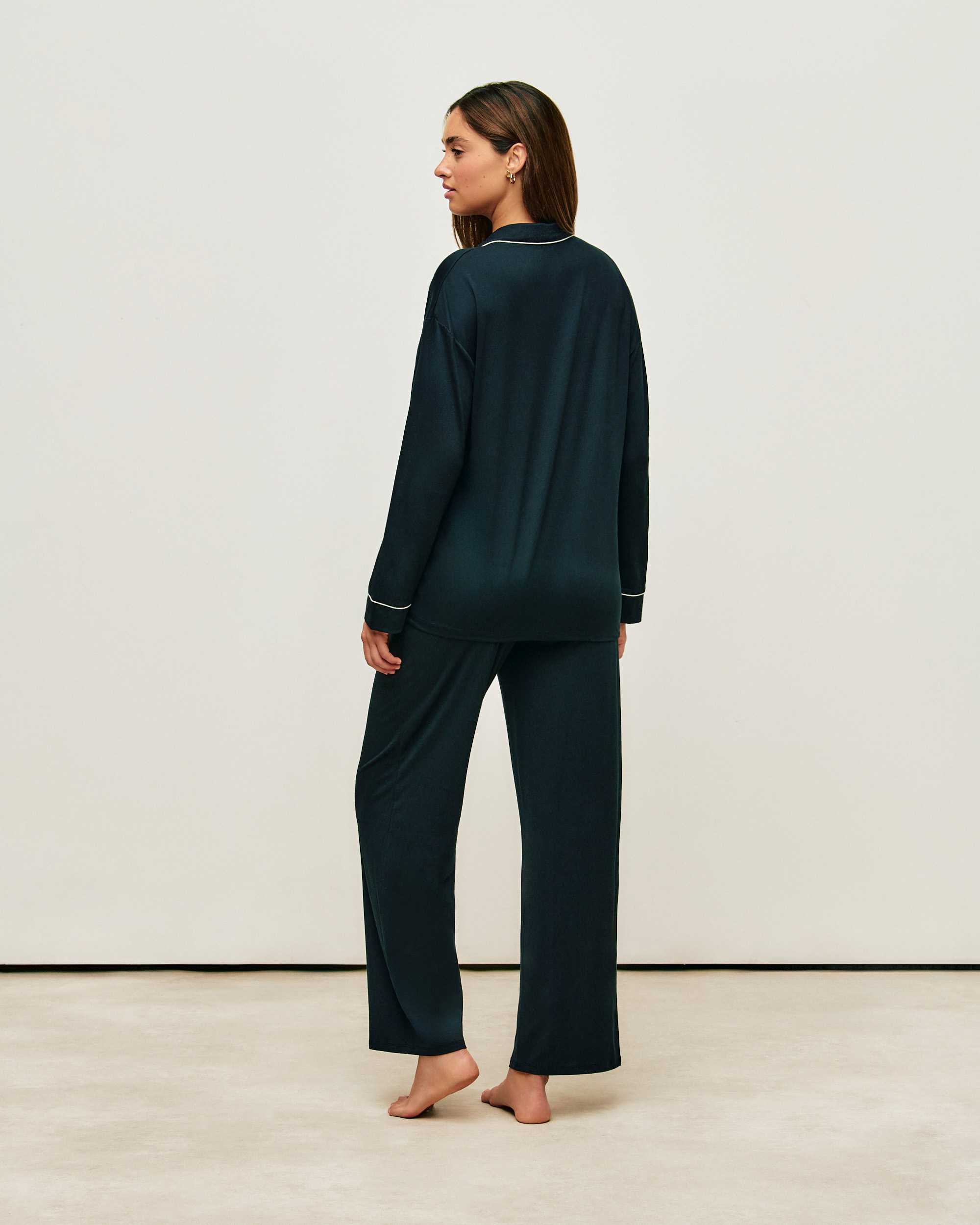 Jersey pajama set - black - Undiz