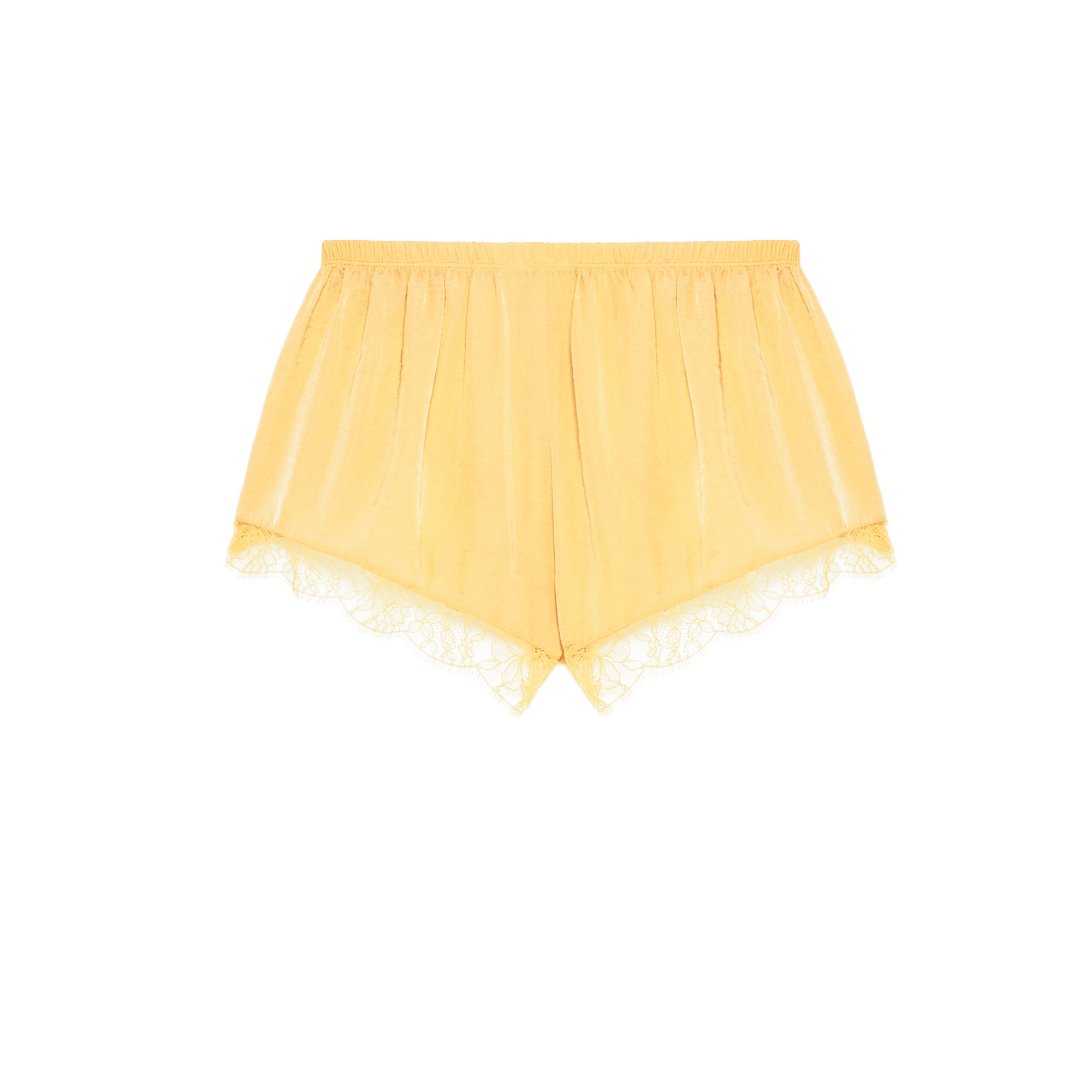 [TOOMUCHTAX] SATIN LACE SHORTS /追跡付 SATIN LACE SHORTS (WHITE) - TOOMUCHTAX