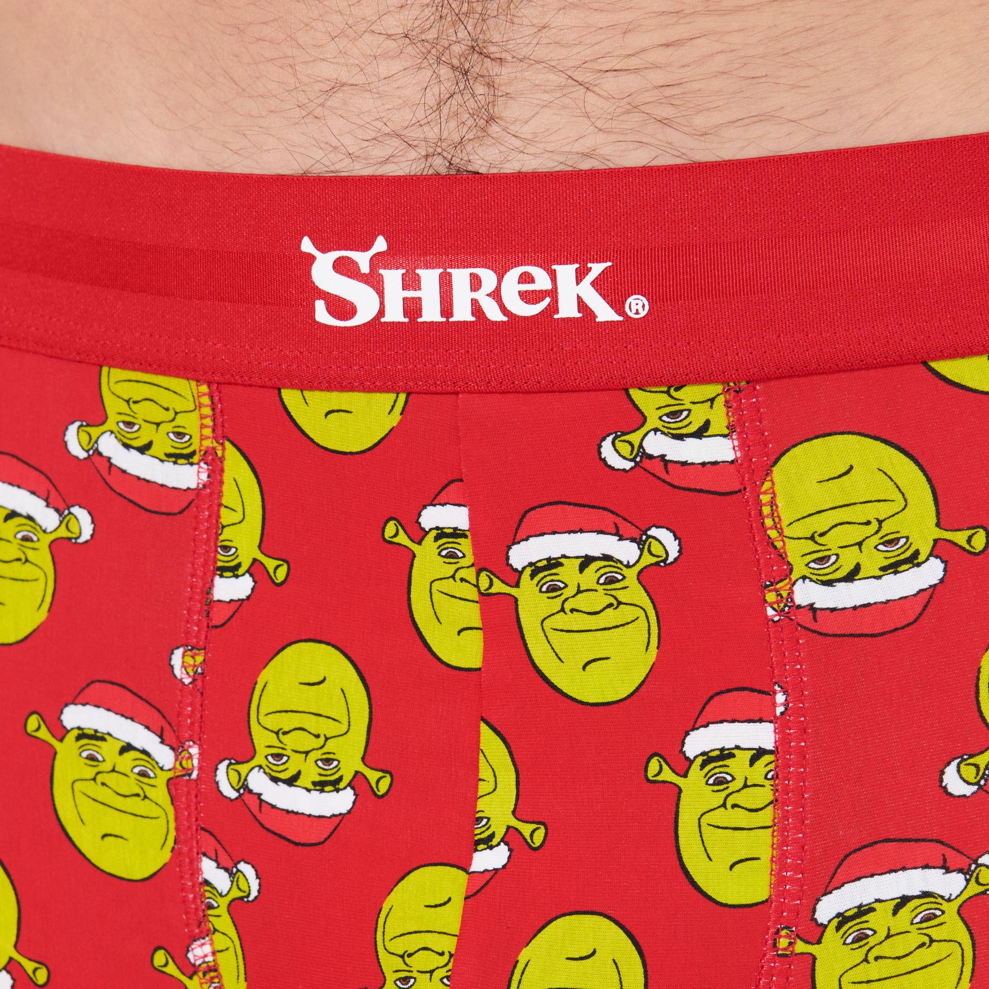 Christmas Shrek print boxer shorts