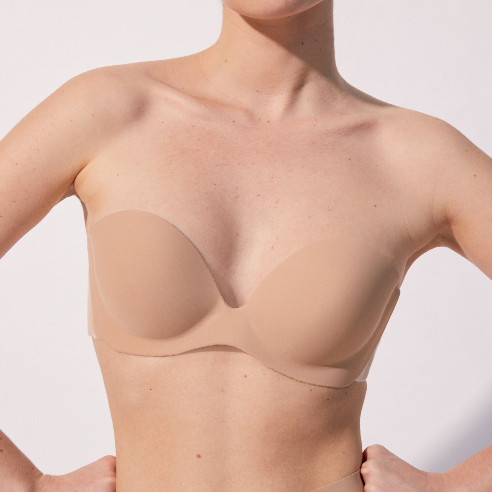 Soutien-Gorge Bandeau Push Up Grande Taille Femme – Dos Nu Invisible Sans Bretelles Confortable