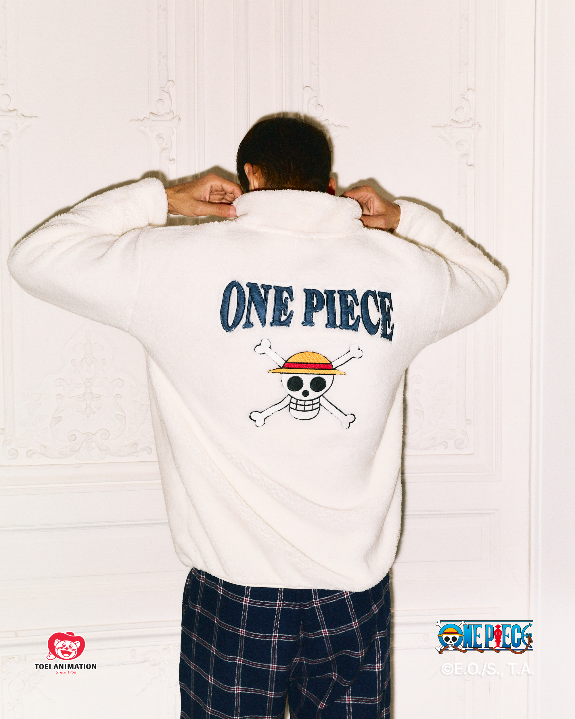 Luffy sherpa sweatshirt - ecru - Undiz