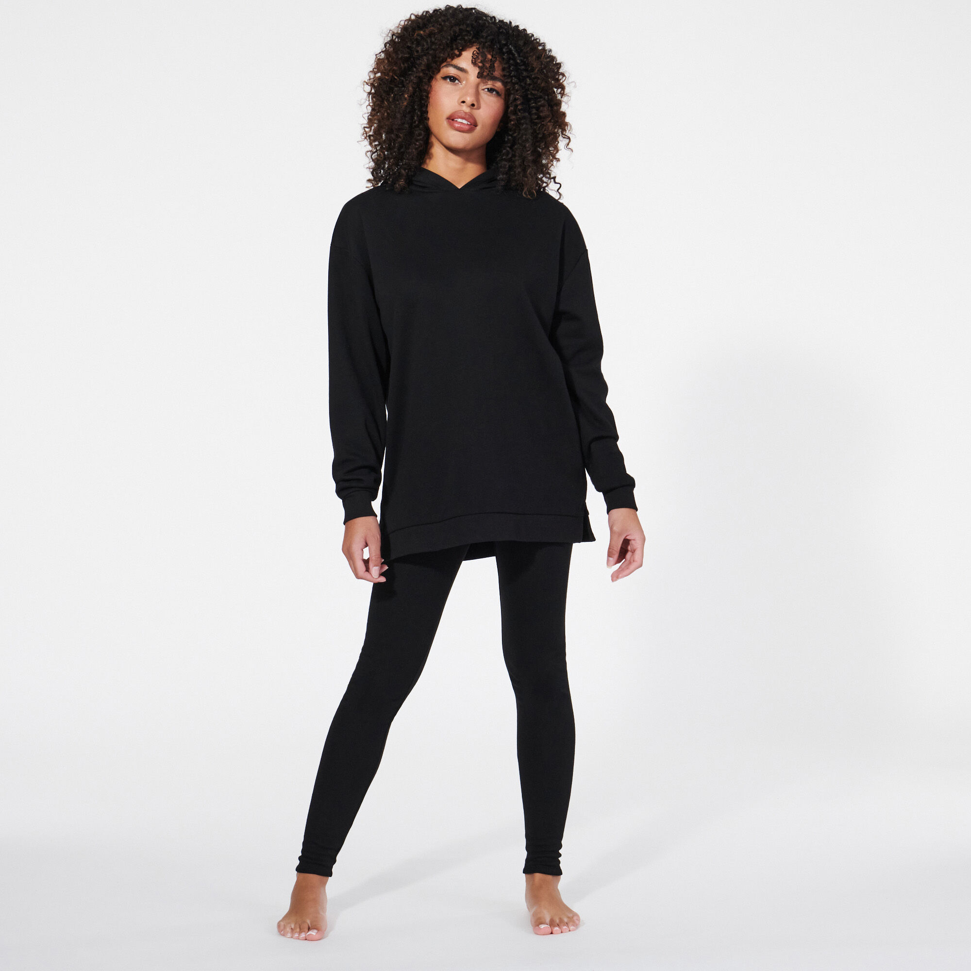Leggings Femme  Anaissa Ensemble : Legging + T-shirt raffermissant, 200  den avec Emana®, Noah Noir — Dufur