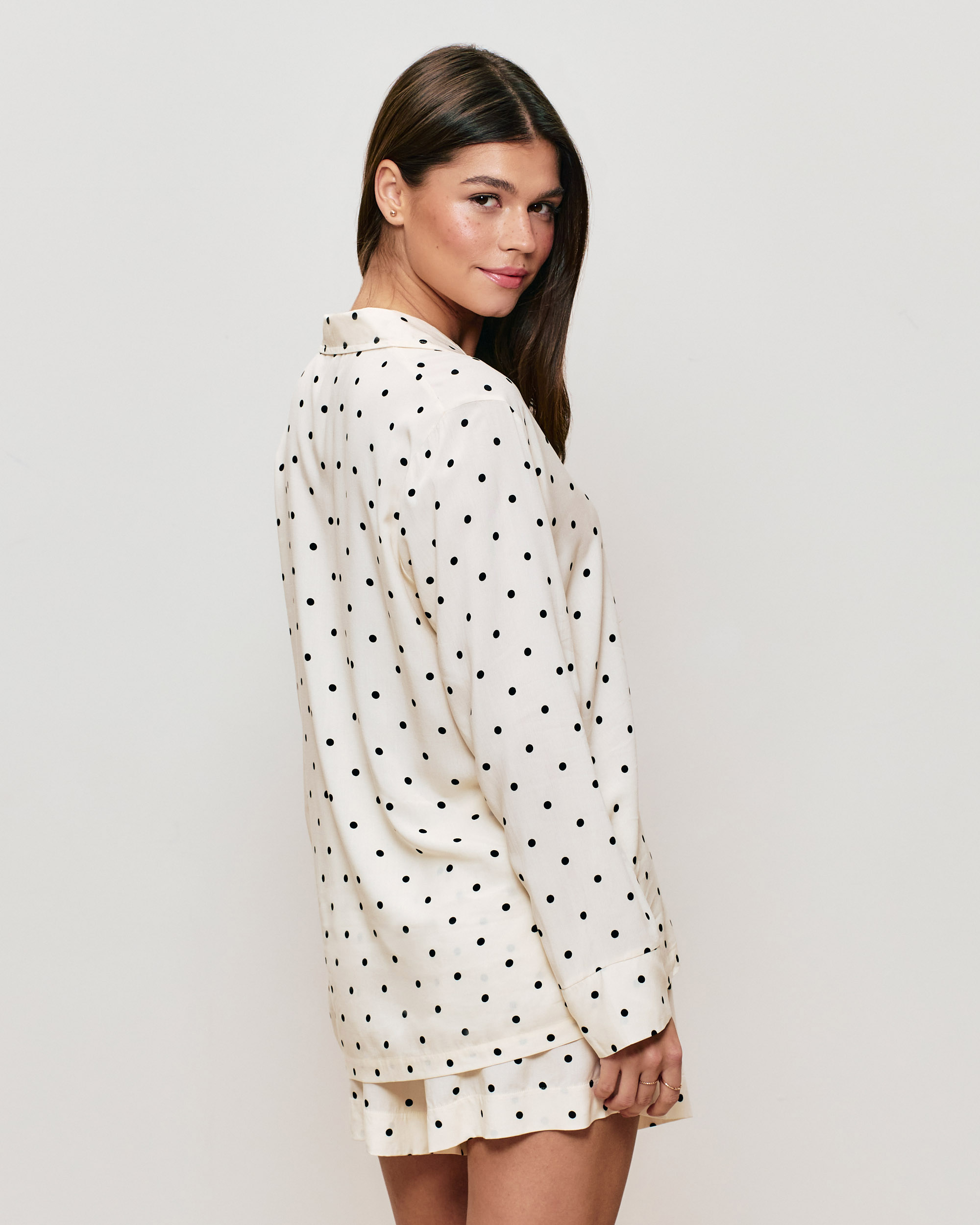 Polka dot shirt - off-white - Undiz