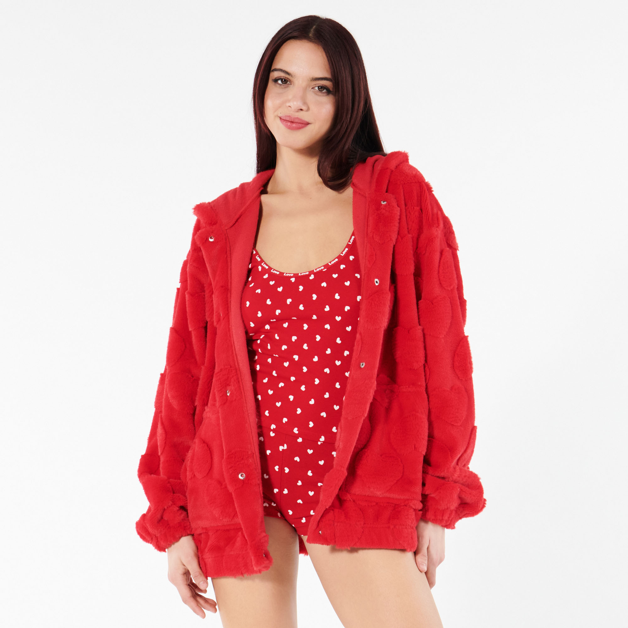 Fleece jacket red Undiz