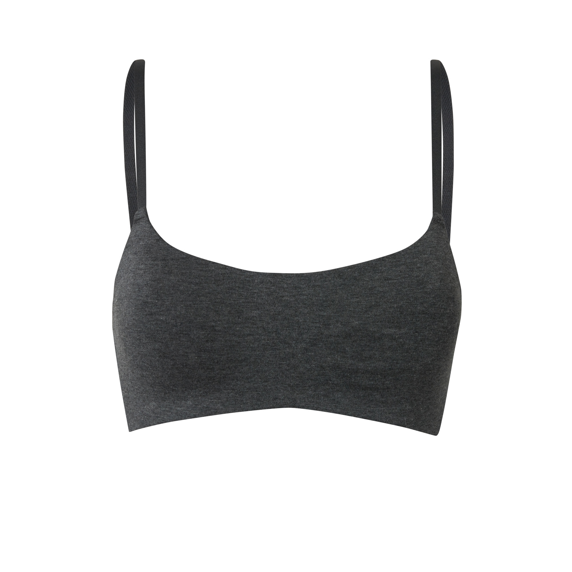 plain non-underwired push-up bra - cloud grey - grey - Undiz