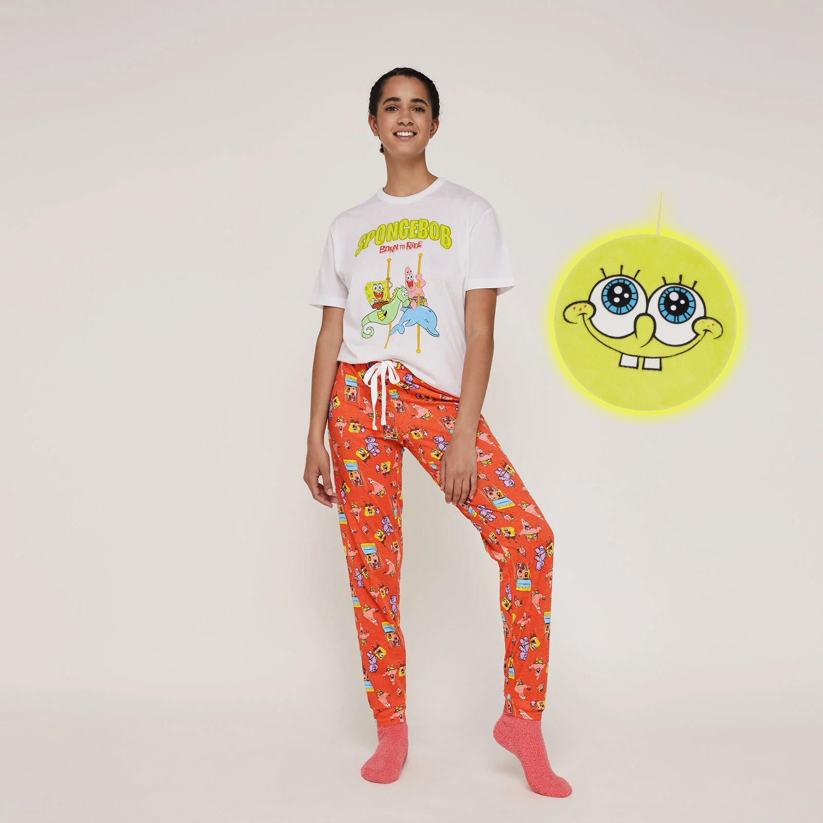 Zestaw piżamowy top + spodnie licencja SpongeBob patrickiz;