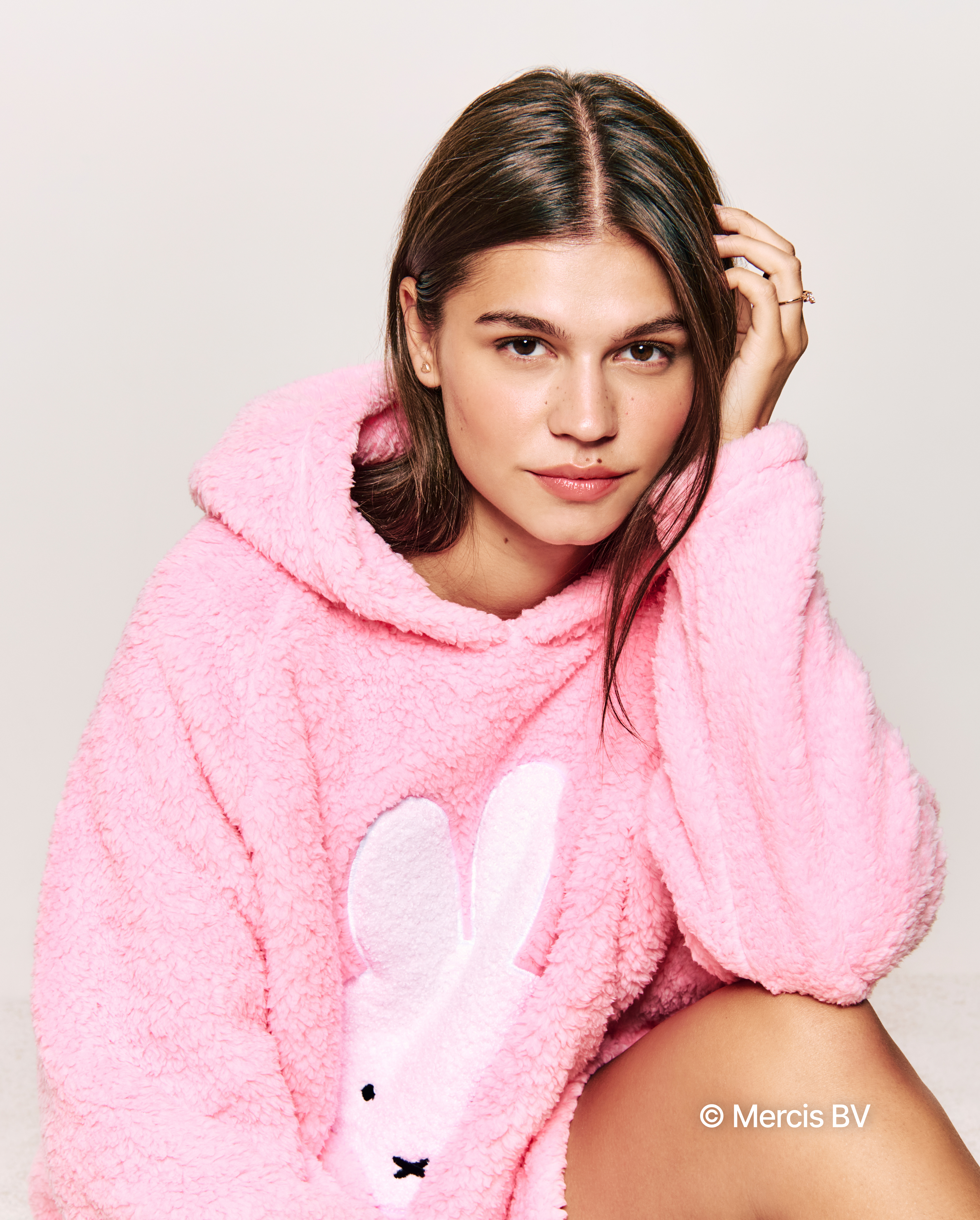 Miffy blanket sweatshirt - pink - Undiz