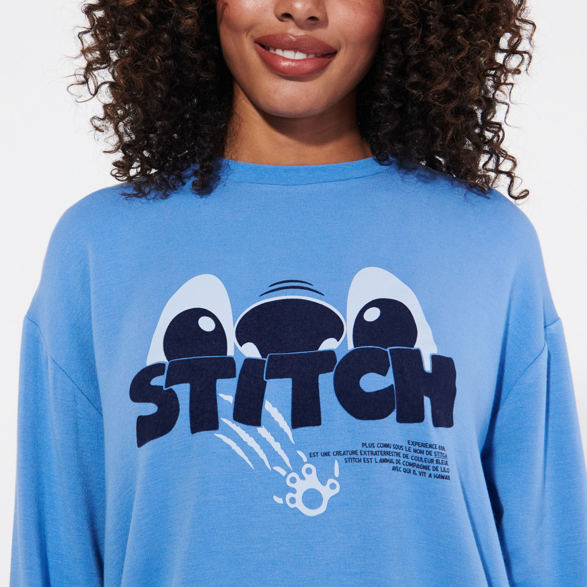 Pantalon imprimé Stitch - bleu - Undiz