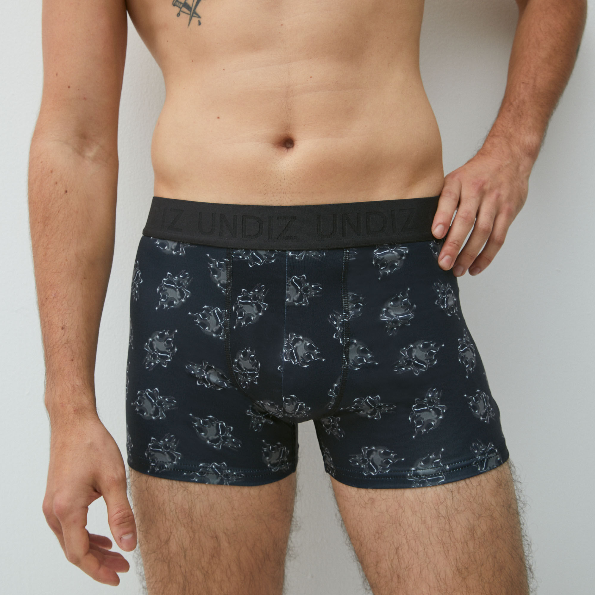 cotton boxers with naruto motifs - navy blue - Undiz