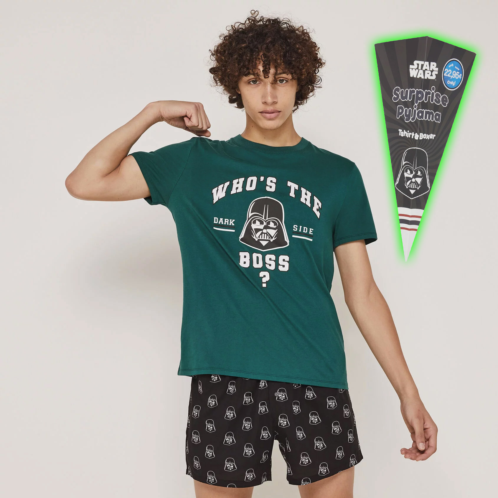 piżama dwuczęściowa top + kalesony licencja Star Wars darthbossiz;